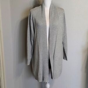 𝅺EMERSON & Zoe Light Gray Open Cardigan Size Large